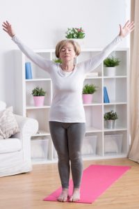 Woman doing Yoga - yoga Therapy or private yoga at Palermo Physio clinic
