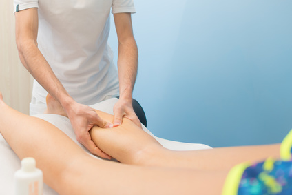 Calf massage for treatment of heel pain and sever's disease at oakville Physio, chiropody, and massage clinic